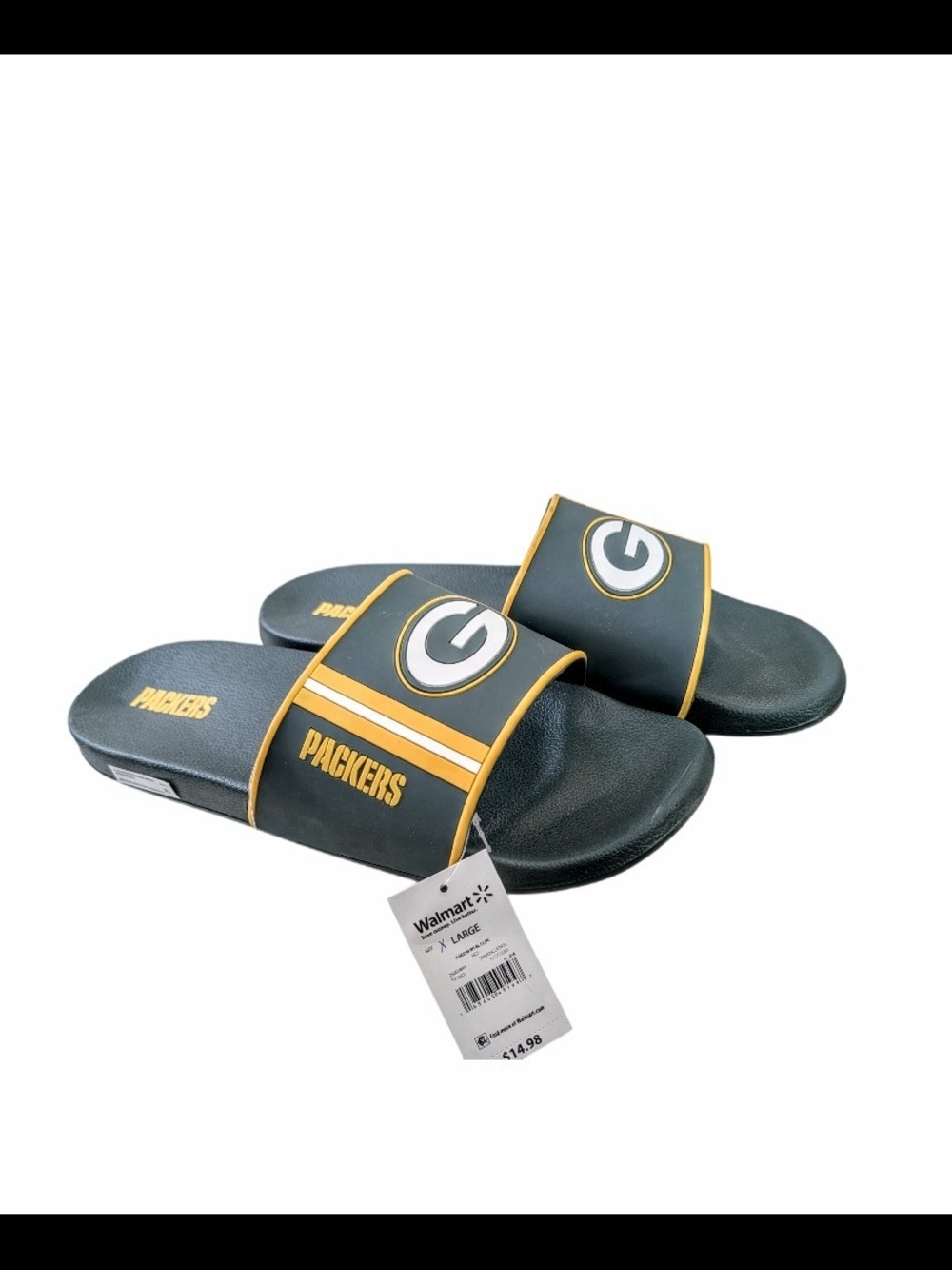 NWT Green Bay Packers Men's Slide Sandals - Size XL (13-14)